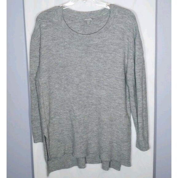 Falls Creek Womens Tunic Sweater Sz XL Gray Wool Blend Oversized Side Slits Cozy - Picture 1 of 8
